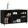 Vidaxl Mueble Zapatero Madera Contrachapada Negro 102x36x60 Cm