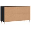 Vidaxl Mueble Zapatero Madera Contrachapada Negro 102x36x60 Cm