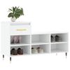 Vidaxl Mueble Zapatero Madera Contrachapada Blanco 102x36x60 Cm