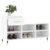 Vidaxl Mueble Zapatero Madera Contrachapada Blanco 102x36x60 Cm