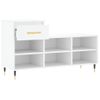 Vidaxl Mueble Zapatero Madera Contrachapada Blanco 102x36x60 Cm