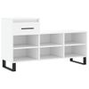 Vidaxl Mueble Zapatero Madera Contrachapada Blanco 102x36x60 Cm