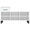 Vidaxl Mueble Zapatero Madera Contrachapada Blanco 102x36x60 Cm