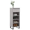 Vidaxl Mueble Zapatero Madera Contrachapada Gris Sonoma 40x36x105 Cm