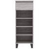 Vidaxl Mueble Zapatero Madera Contrachapada Gris Sonoma 40x36x105 Cm