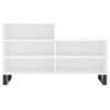 Vidaxl Mueble Zapatero Madera Contrachapada Blanco 102x36x60 Cm