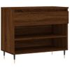 Vidaxl Mueble Zapatero Madera Contrachapada Roble Marrón 70x36x60 Cm