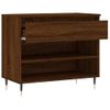 Vidaxl Mueble Zapatero Madera Contrachapada Roble Marrón 70x36x60 Cm