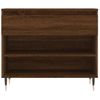 Vidaxl Mueble Zapatero Madera Contrachapada Roble Marrón 70x36x60 Cm