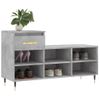 Vidaxl Mueble Zapatero Madera Contrachapada Gris Hormigón 102x36x60 Cm