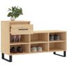 Vidaxl Mueble Zapatero Madera Contrachapada Roble Sonoma 102x36x60 Cm Marrón