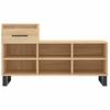 Vidaxl Mueble Zapatero Madera Contrachapada Roble Sonoma 102x36x60 Cm Marrón