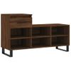 Vidaxl Mueble Zapatero Madera Contrachapada Roble Marrón 102x36x60 Cm