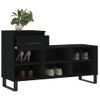 Vidaxl Mueble Zapatero Madera Contrachapada Negro 102x36x60 Cm