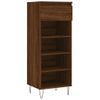 Vidaxl Mueble Zapatero Madera Contrachapada Roble Marrón 40x36x105 Cm