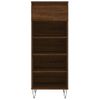 Vidaxl Mueble Zapatero Madera Contrachapada Roble Marrón 40x36x105 Cm