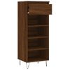 Vidaxl Mueble Zapatero Madera Contrachapada Roble Marrón 40x36x105 Cm