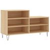 Vidaxl Mueble Zapatero Madera Contrachapada Roble Sonoma 102x36x60 Cm Marrón