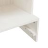 Vidaxl Mueble Zapatero De Madera Maciza De Pino Blanco 52x30x104 Cm