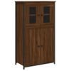 Vidaxl Aparador Alto Madera Contrachapada Roble Marrón 62x32x106,5 Cm