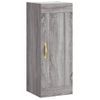 Vidaxl Aparador Alto Madera Contrachapada Gris Sonoma 34,5x34x180 Cm