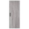 Vidaxl Aparador Alto Madera Contrachapada Gris Sonoma 34,5x34x180 Cm