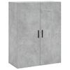 Vidaxl Armario De Pared 2 Unidades Gris Hormigón 69,5x34x90 Cm