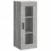 Vidaxl Aparador Alto Madera Contrachapada Gris Sonoma 34,5x34x180 Cm