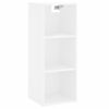 Vidaxl Aparador Alto Madera Contrachapada Blanco 34,5x32,5x180 Cm