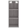 Vidaxl Aparador Alto Madera Contrachapada Gris Sonoma 34,5x32,5x180 Cm