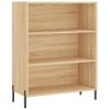 Vidaxl Aparador Alto Madera De Ingeniería Roble Sonoma 69,5x32,5x180cm Marrón