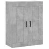 Vidaxl Aparador Alto Madera Contrachapada Gris Hormigón 69,5x34x180 Cm