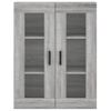 Vidaxl Armario De Pared Gris Sonoma 69,5x34x90 Cm