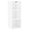 Vidaxl Aparador Alto Madera Contrachapada Blanco Brillo 34,5x34x180 Cm