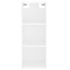 Vidaxl Aparador Alto Madera Contrachapada Blanco 34,5x34x180 Cm