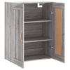 Vidaxl Armario De Pared Madera Ingeniería Gris Sonoma 69,5x34x90 Cm