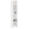 Vidaxl Aparador Alto Madera Contrachapada Blanco 34,5x32,5x180 Cm