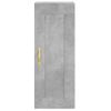 Vidaxl Aparador De Madera Contrachapada Gris Hormigón 34,5x34x180 Cm