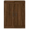 Vidaxl Aparador Alto Madera Contrachapada Marrón Roble 69,5x34x180 Cm