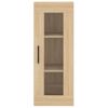 Vidaxl Aparador De Madera Contrachapada Roble Sonoma 34,5x34x180 Cm Marrón