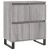 Vidaxl Aparador De Madera Contrachapada Gris Sonoma 60x35x70 Cm