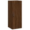 Vidaxl Aparador Alto Madera Contrachapada Roble Marrón 34,5x34x180 Cm