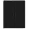 Vidaxl Armarios De Pared 2 Unidades Negro 69,5x34x90 Cm