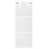 Vidaxl Aparador Alto Madera Contrachapada Blanco 34,5x32,5x180 Cm