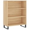 Vidaxl Aparador Alto Madera De Ingeniería Roble Sonoma 69,5x32,5x180cm Marrón