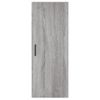 Vidaxl Aparador Alto Madera Contrachapada Gris Sonoma 34,5x34x180 Cm