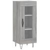 Vidaxl Aparador Alto Madera Contrachapada Gris Sonoma 34,5x34x180 Cm