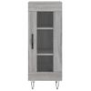 Vidaxl Aparador Alto Madera Contrachapada Gris Sonoma 34,5x34x180 Cm