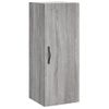 Vidaxl Aparador Alto Madera Contrachapada Gris Sonoma 34,5x34x180 Cm