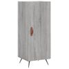 Vidaxl Aparador Alto Madera Contrachapada Gris Sonoma 34,5x34x180 Cm